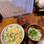 蕎麦と天ぷら やまうち - 天バラ定食