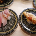 はま寿司 - まぐろ三種＆カニカマ天