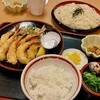 麺処 桂庵 - 細ざるうどん　海老天定食