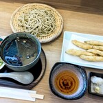 江戸そば マルノ - つけそば＆ワカサギ天