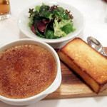 とり白レバーとフォワグラのクレームブリュレ(+105円)