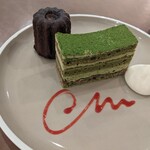 サロンドール - 八女抹茶のバタークリームケーキとカヌレ単品