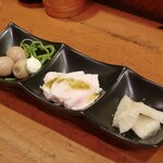 やきとり 正や - アテ３種盛り