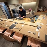 すしやのたい悟 - 店内カウンター