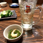 河ドラ駅前酒場 升屋 - お通しとハイボール