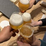 すしやのたい悟 - ビールで乾杯です♪
