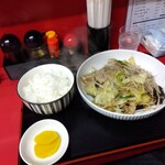 Ramen Kazuki - 肉野菜炒め定食　　８００円