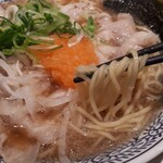 丸源ラーメン - 麺アップ