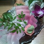 やきとり割烹花夏彩 - 本日の刺身三点盛