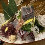 横須賀夜市 - 鯵の刺身