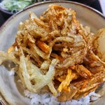 ゆで太郎 もつ次郎 - 野菜かき揚げごはん