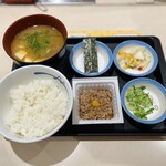 Matsuya - 豚汁朝定食-納豆/ご飯並盛 ¥490-