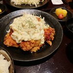 きしから DUO神戸店 - チキン南蛮風唐揚げ定食