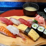 しほう田 - にぎり鮨ランチ…¥1,300円(税込)