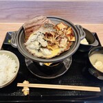 Kokoro Okuru Shokudou Tatsuki -  鮭と牡蠣のほうば味噌定食 1500円