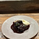 Beef cheek braised in red wine Boeuf Bourguignon