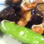 喜美松 - ナスとピーマンの味噌炒め