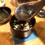 野の花 - 残った出汁を蕎麦素麺に投入‼️