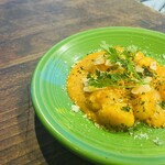 Chewy gnocchi with trapanese sauce