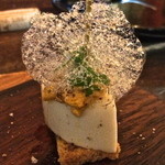 ズッケロ - 【カリフラワーのババロアと生ウニのピンチョ　柚子の泡】