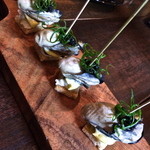 ズッケロ - 【御荘牡蠣の瞬間薫製　ピンチョ】￥600