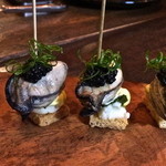 ズッケロ - キャビアのようなニシンの卵がのっています