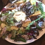 ズッケロ - 【ズッケロサラダ】真ん中の温玉を崩して絡めます