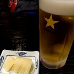 焼鳥 あばれん坊 - 生ビールとお通し