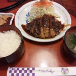 かつ亭　おし田 - みそロース定食　冬の大感謝祭価格780円