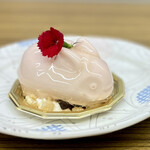 お菓子　田の口屋 - 桜のレアチーズ（税込み４６０円）