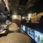 イタリアン チャイナバル村塾 - 内観１Ｆカウンター席