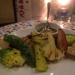 鉄板焼とワイン COCOLO - キャンドルと並べると更に美しいです♪