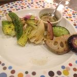 Cocolo - おまかせ季節の焼き野菜盛り合わせ～バーニャカウダーソース添え～（ハーフ）