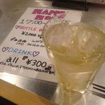 鉄板焼とワイン COCOLO - 能勢ジンジャーエールもＨＡＰＰＹＨＯＵＲで￥３００♪