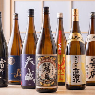 我們準備了從全國各地嚴格挑選的日本酒。