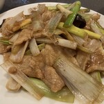 中国料理 十八番 - ネギと豚肉の炒め