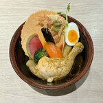 Supu Kare Okushiba Shouten - 鶏あえず足カリー ¥1,480