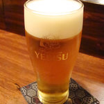 Saketomisonikomi Misonikomin - 生ビール。エビスです♫