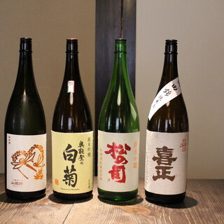 季節ごとの厳選日本酒を堪能◆蕎麦焼酎や国産ワインなどもご用意