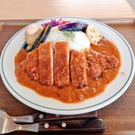 柏野菜×イタリアン VEGETALIAN SHANTY 道の駅しょうなん店 - 柏幻霜ポークカツカレー。
