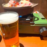 Shunsenchisou Hekitei - 平日の昼ですがビール頂きます。
                        この鍋にビール無しは、ほぼ拷問です。