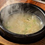 Gomtang soup (pork bone base)