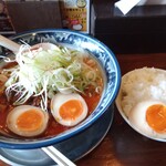 はまゐば - ランチサービスのライスにonThe玉子