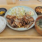 食堂 いおり - 豚の生姜焼き定食 ¥1400