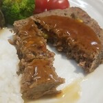 キッチン ブルー グローブ - テリーヌをカット