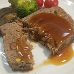 キッチン ブルー グローブ - テリーヌをカット