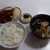 万福 - 料理写真:焼肉ライスと半ラーメン(税込1350円)