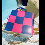 チャコメ - チャコメのカラー　フランボワーズのピンク　海のブルー　フランスカラーということです　byまみこまみこ