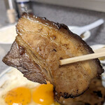 味の萬楽 - チャーシューエッグ定食(裏メニュー)