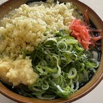 富士見うどん - 2024/03/07
      温かけうどん 290円
      麺増量 1玉 120円
      天ぷら 各150円
      ・紅しょうが かきあげ
      ・鶏ささみ
      ・いかげそ
      ✳︎ネギ、天かす、生姜、紅生姜 無料
